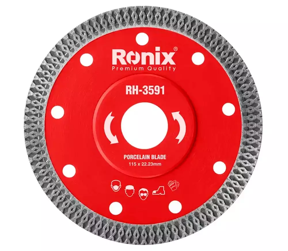 Disc de tăiat cu diamant RONIX RH-3591 115mm Turbo Cermică/Marmura/Granit