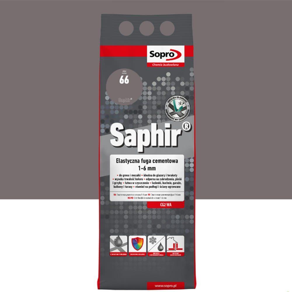 Chit de rosturi gresie si faianta SOPRO Saphir Alubag 9523  antracit 66, 2kg