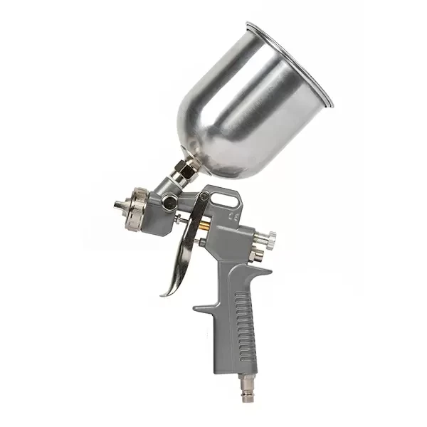 Pistol de vopsit pneumatic MP, aliment. fluid 160-240ml/min, cupa din metal de sus 600ml Profmet