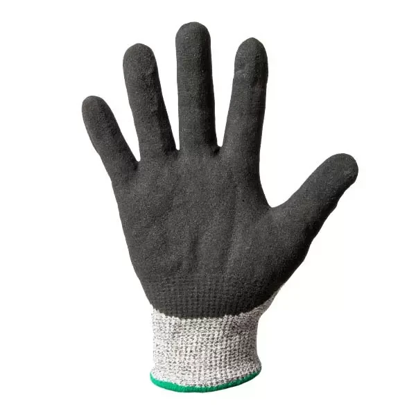 Manusi din poliester, acoperire nitril negru, turnare incompleta, rezistent la tăiere 11" (XL) Profmet