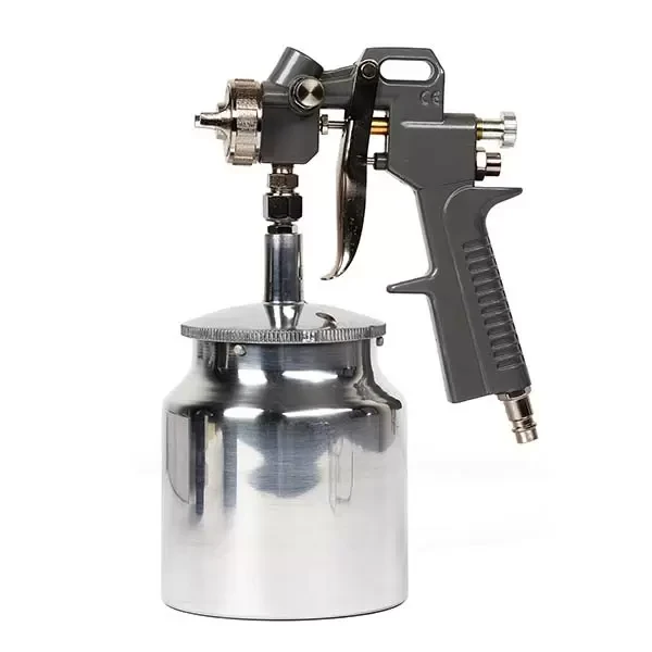 Pistol de vopsit pneumatic MP, aliment. fluid 130-210ml/min, cupa din metal de jos 850ml Profmet