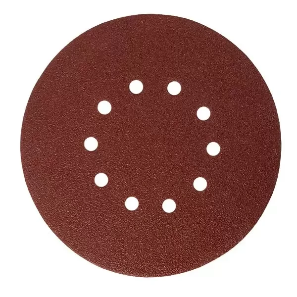 Disc abraziv cu prindere velcro 225mm P220 pe suport din tesatura cu 10 gauri, cu oxid de aluminiu Profmet