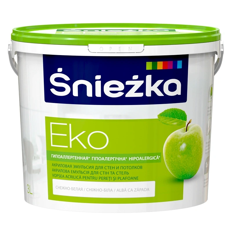 EKO-SNIEZKA , 3 L, vopsea emulsie