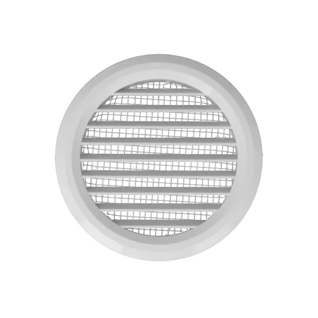 Grilaj de ventilare cu sită Ventika MW80/2 KO 80 mm plastic cafeniu