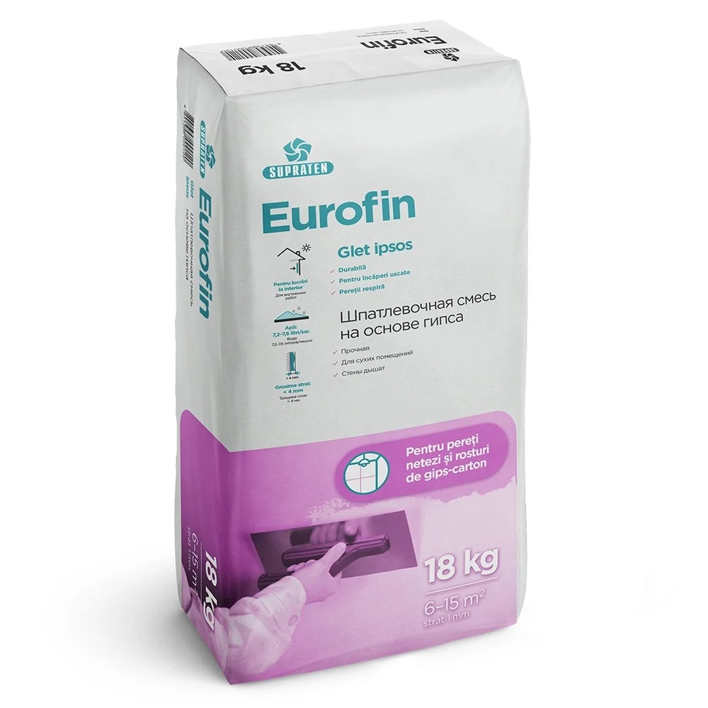 Glet finisare ipsos EUROFIN 18kg