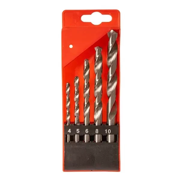 Set burghiu 5buc pentru metal 4-10mm HSS Profmet